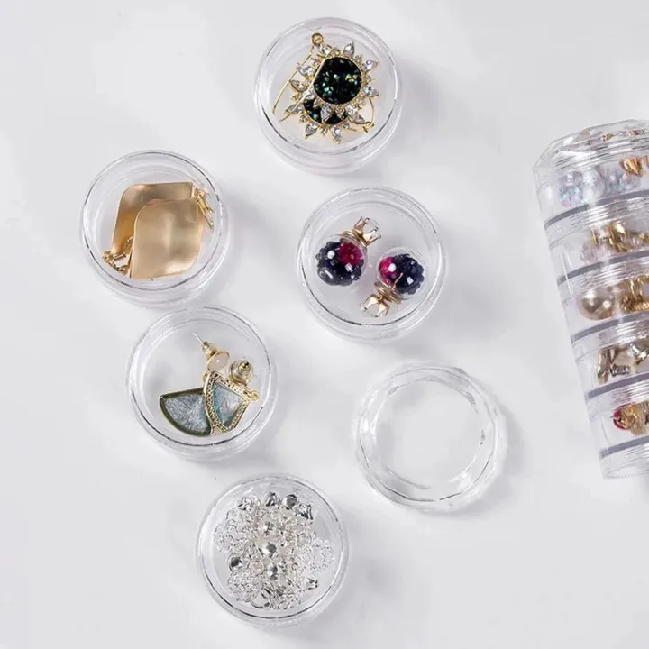 Mini Round Jewelry Storage Box (5 Layer)