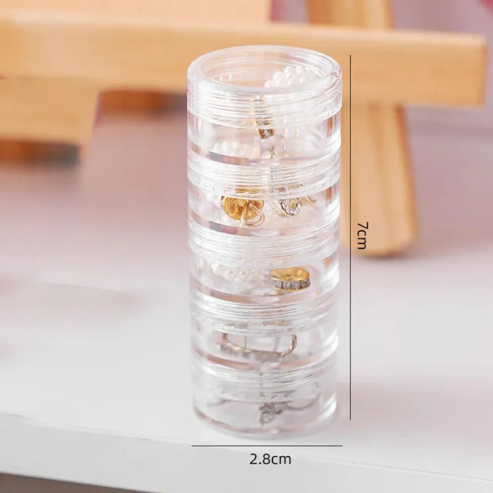 Mini Round Jewelry Storage Box (5 Layer)