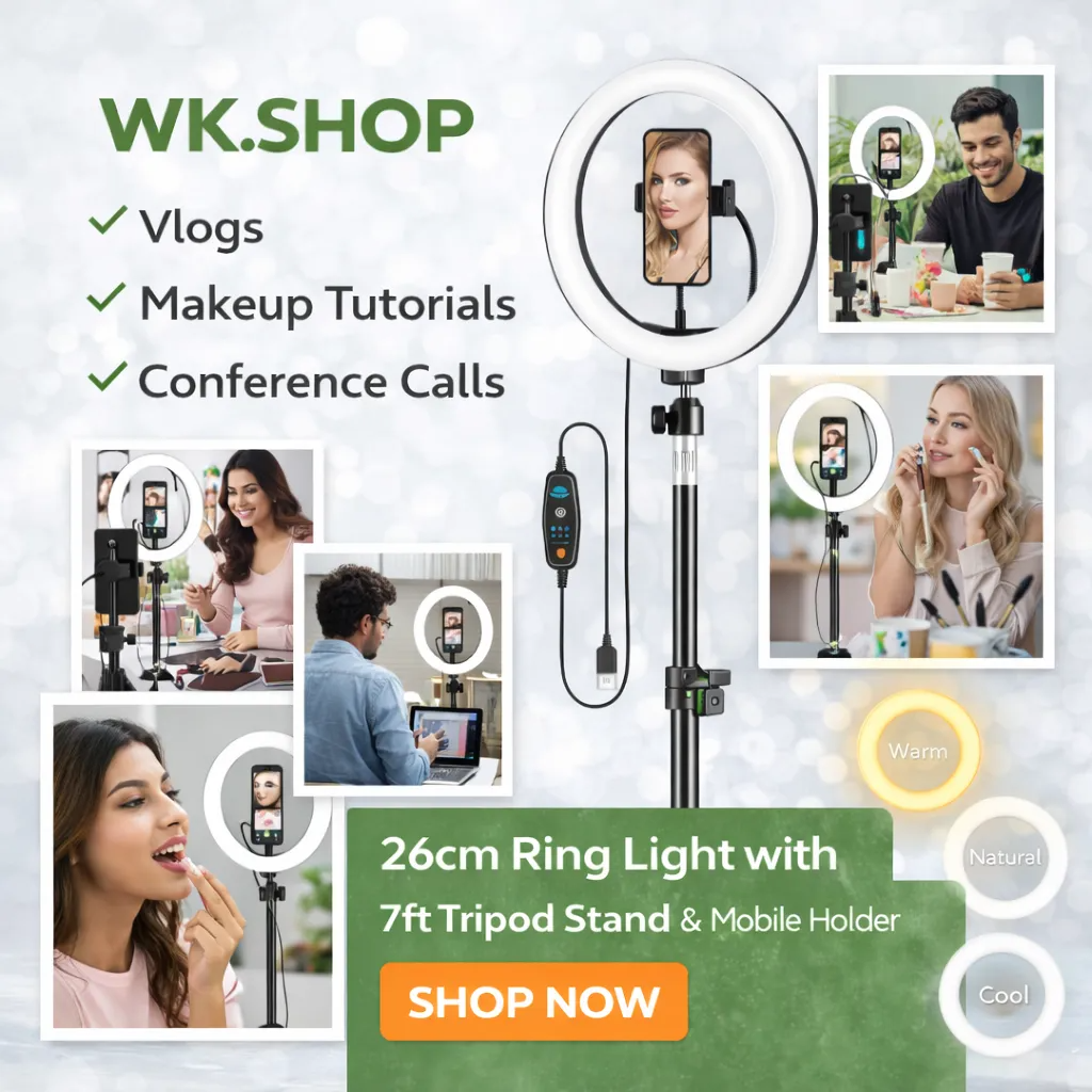 26cm Ring Light with 7ft