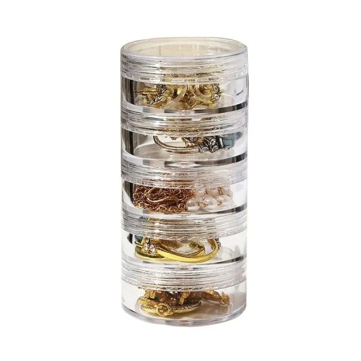 Mini Round Jewelry Storage Box (5 Layer)