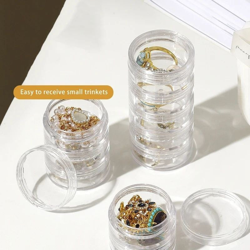 Mini Round Jewelry Storage Box (5 Layer)