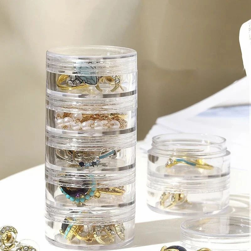 Mini Round Jewelry Storage Box (5 Layer)