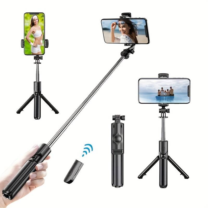 70cm Wireless Selfie Stick with Tripod - Bluetooth Shutter