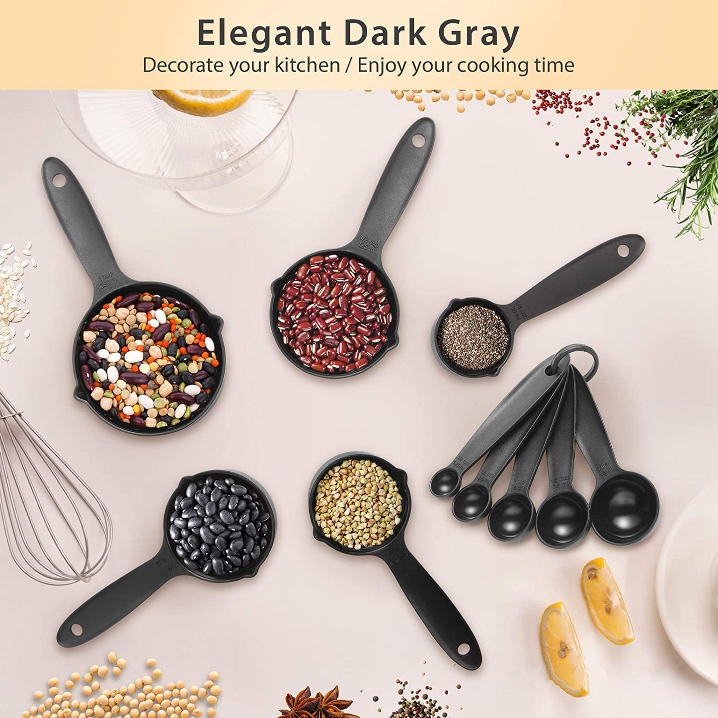 10pcs Kitchen Measuring Spoons