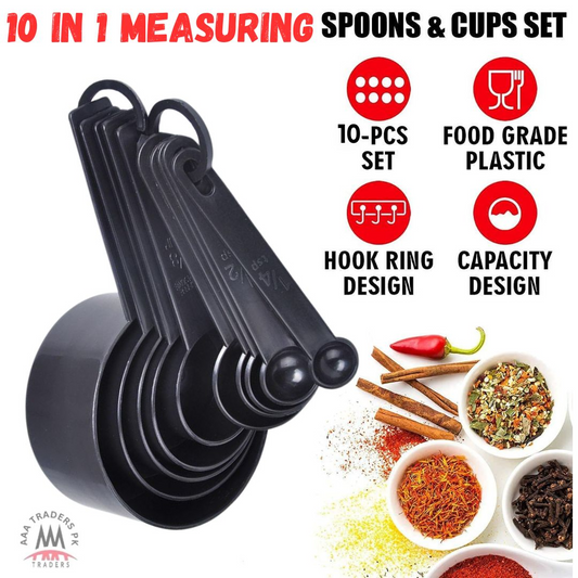 10pcs Kitchen Measuring Spoons