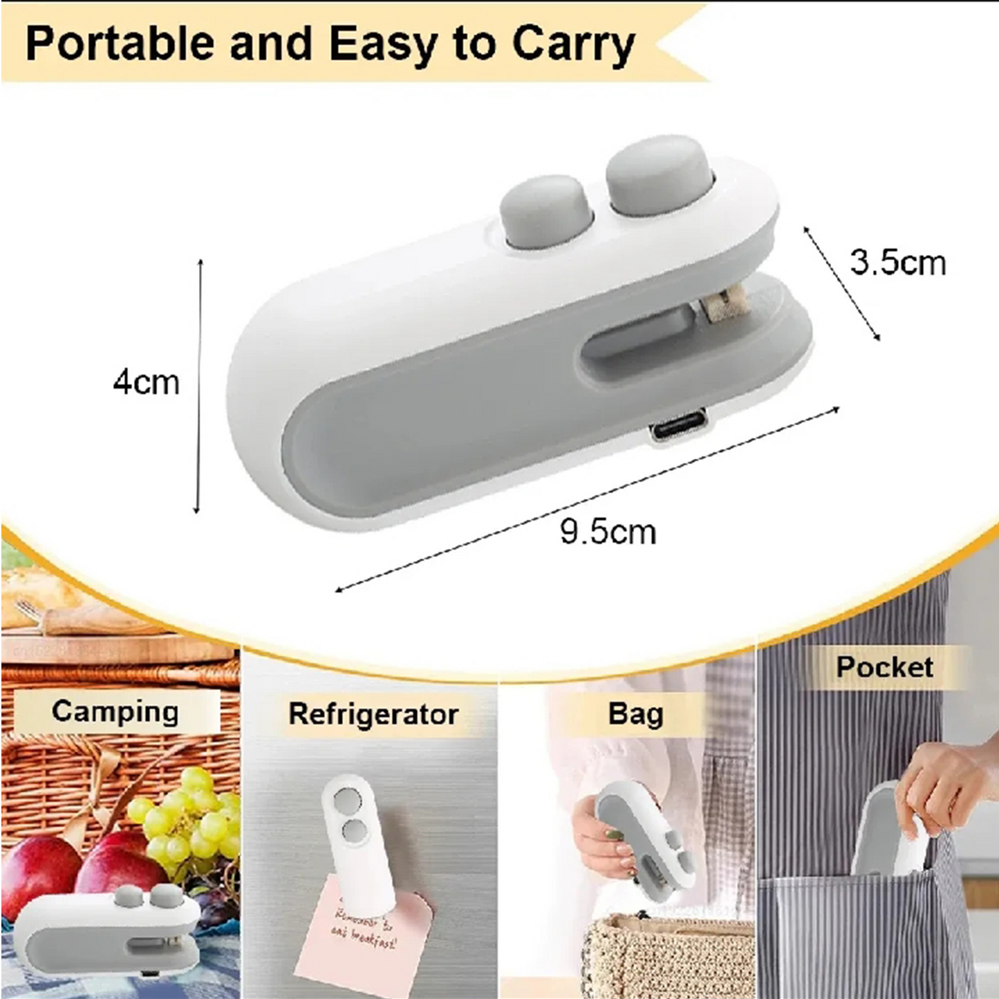 2 in 1 Rechargeable Mini Sealer Machine