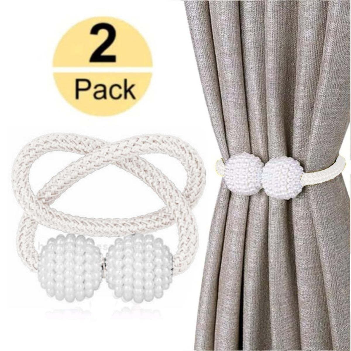 2 PCS Magnetic Pearl Curtain Buckle