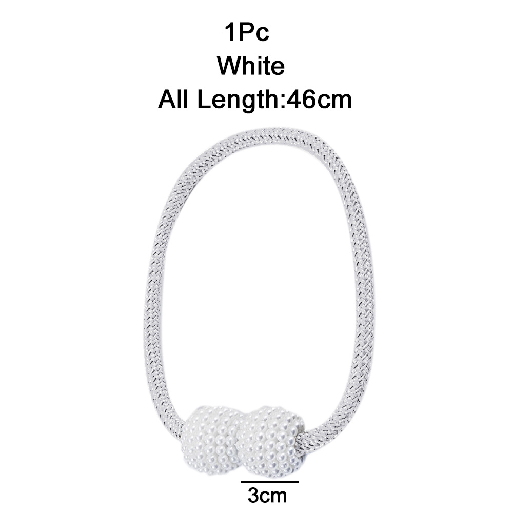 2 PCS Magnetic Pearl Curtain Buckle